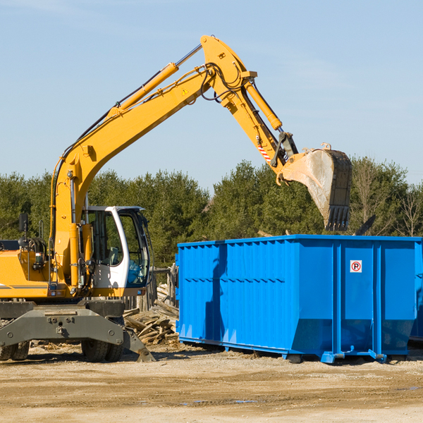 what happens if the residential dumpster is damaged or stolen during rental in Chrisman